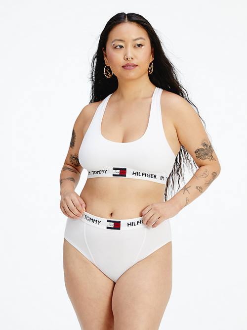 White Tommy Hilfiger TOMMYXINDYA High-Waist Briefs Women's Underwear | TH208FPB