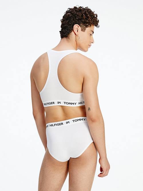 White Tommy Hilfiger TOMMYXINDYA High-Waist Briefs Women's Underwear | TH208FPB