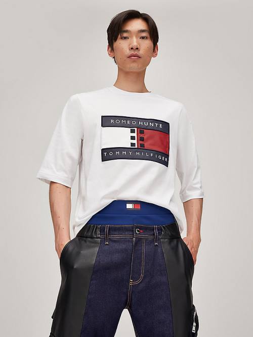 White Tommy Hilfiger TOMMYXROMEO Dual-Gender Women's T Shirts | TH601WNM