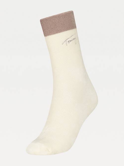 White Tommy Hilfiger Tencel Terry Home Women\'s Socks | TH943OVY