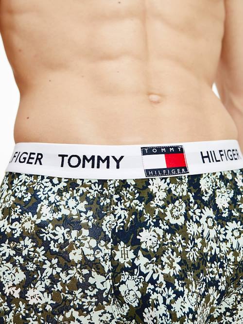 White Tommy Hilfiger Tommy 85 Stretch Cotton Logo Trunks Men's Underwear | TH720YOB