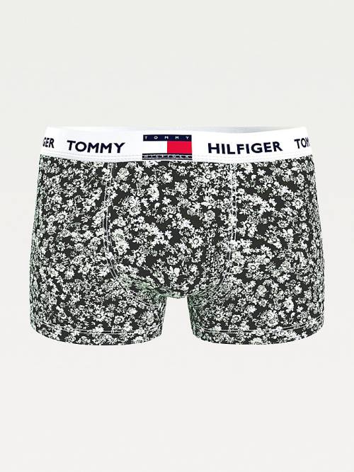 White Tommy Hilfiger Tommy 85 Stretch Cotton Logo Trunks Men's Underwear | TH720YOB