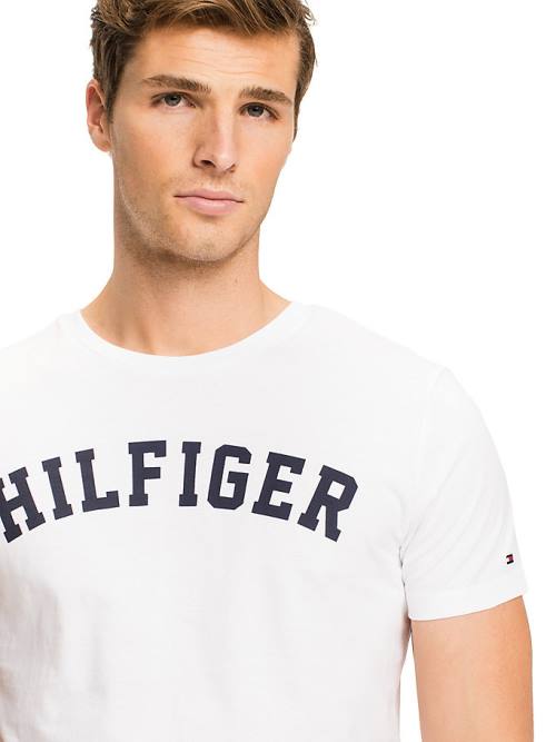 White Tommy Hilfiger Tommy Hilfiger Logo Men's Pyjamas | TH847GIH