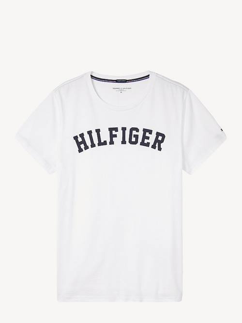 White Tommy Hilfiger Tommy Hilfiger Logo Men's Pyjamas | TH847GIH