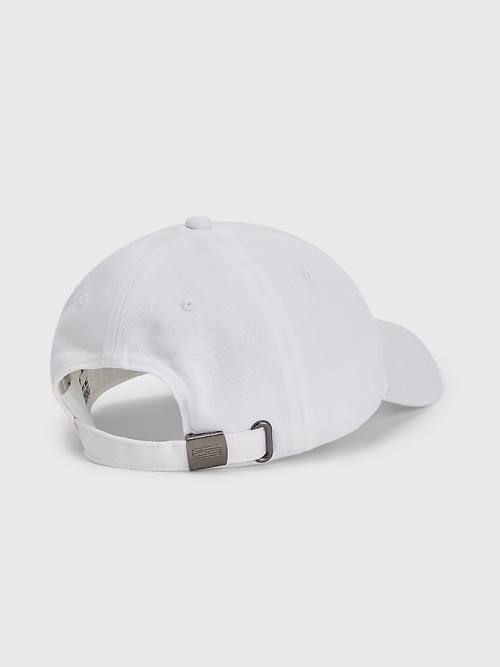 White Tommy Hilfiger Tommy Jeans Cap Men's Hats | TH094ZEX