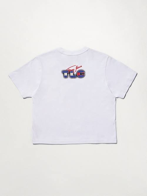 White Tommy Hilfiger Tommy Revisited TLC Cropped Women's T Shirts | TH691CNG