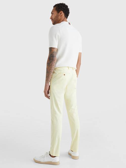 Yellow Tommy Hilfiger 1985 Essential Bleecker Slim Fit Chinos Men's Pants | TH851HJM