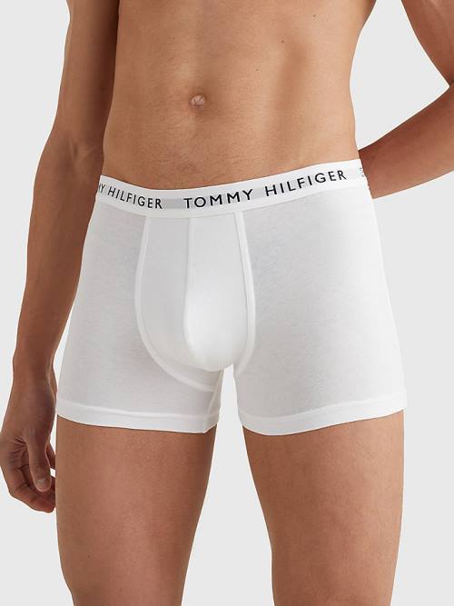 Yellow Tommy Hilfiger 3-Pack Logo Waistband Trunks Men's Underwear | TH753XHF