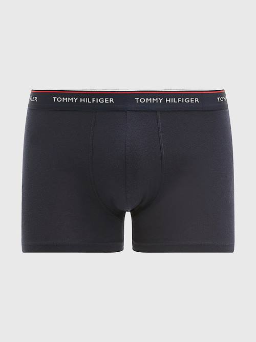 Yellow Tommy Hilfiger 3-Pack Premium Logo Waistband Trunks Men\'s Underwear | TH865WVM