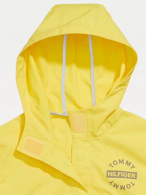 Yellow Tommy Hilfiger Adaptive Magnetic Closure Hooded Girls' Jackets | TH437FAR