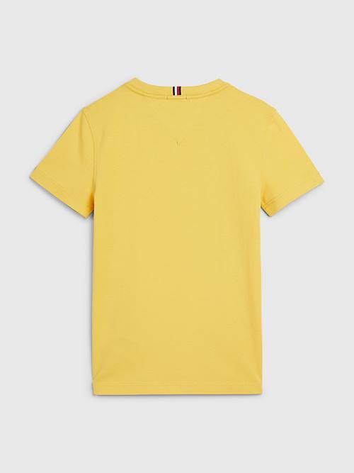 Yellow Tommy Hilfiger Essential Organic Cotton Boys' T Shirts | TH013JUQ