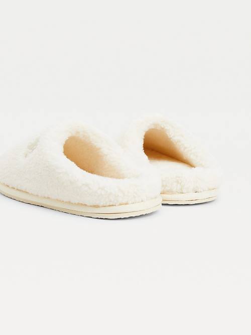 Yellow Tommy Hilfiger Monogram Fleece Home Women's Slippers | TH417DYM