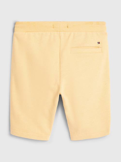 Yellow Tommy Hilfiger Natural Earth Dye Sweat Shorts Boys' Pants | TH738JLY