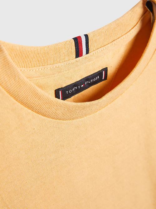 Yellow Tommy Hilfiger Natural Earth Dye Boys' T Shirts | TH813PMK