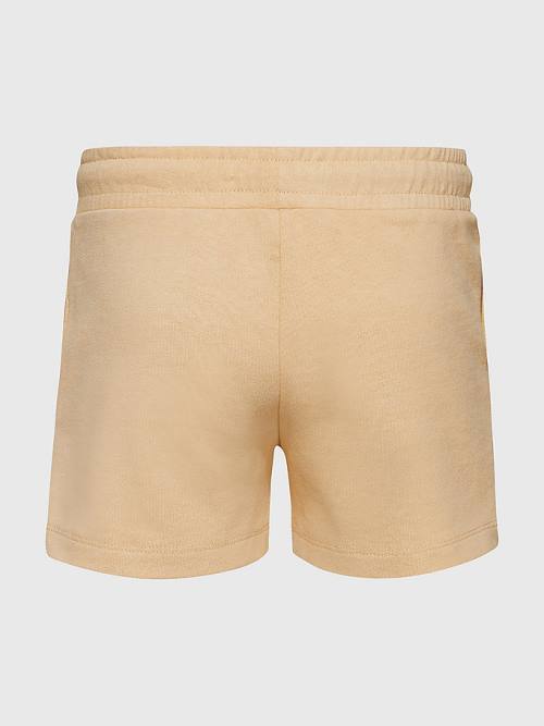 Yellow Tommy Hilfiger Organic Cotton Sweat Girls' Shorts | TH380KGR