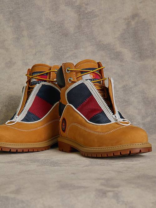 Yellow Tommy Hilfiger TOMMYXTIMBERLAND Remixed C&S Women's Boots | TH154VYA