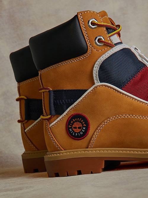 Yellow Tommy Hilfiger TOMMYXTIMBERLAND Remixed Signature C&S Men's Boots | TH578PJA