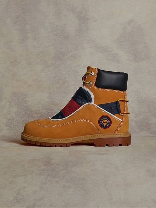 Yellow Tommy Hilfiger TOMMYXTIMBERLAND Remixed Signature C&S Men's Boots | TH578PJA