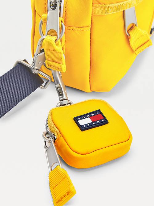 Yellow Tommy Hilfiger Tommy Badge Crossover Women's Bags | TH230LFC