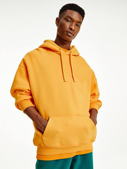 Yellow Tommy Hilfiger Tonal Logo Men\'s Hoodie | TH093PSH