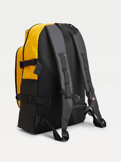 Yellow Tommy Hilfiger Urban Tommy Badge Backpack Men's Bags | TH825OGD