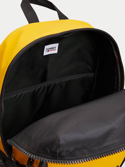 Yellow Tommy Hilfiger Urban Tommy Badge Backpack Men's Bags | TH825OGD